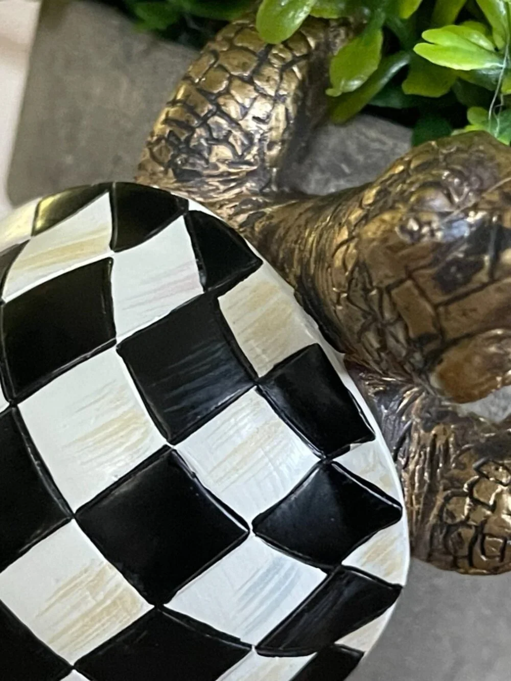 MacKenzie-Childs Turtle Pot Climber-NEW